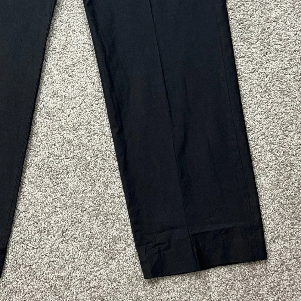 Banana Republic Dress Pants Mens 36x30 Black Flat Front Straight Leg Classic